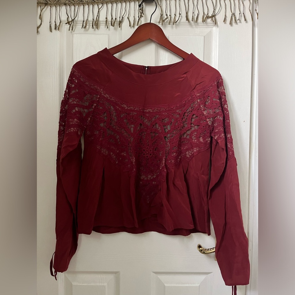 For Love & Lemons Silk Blouse